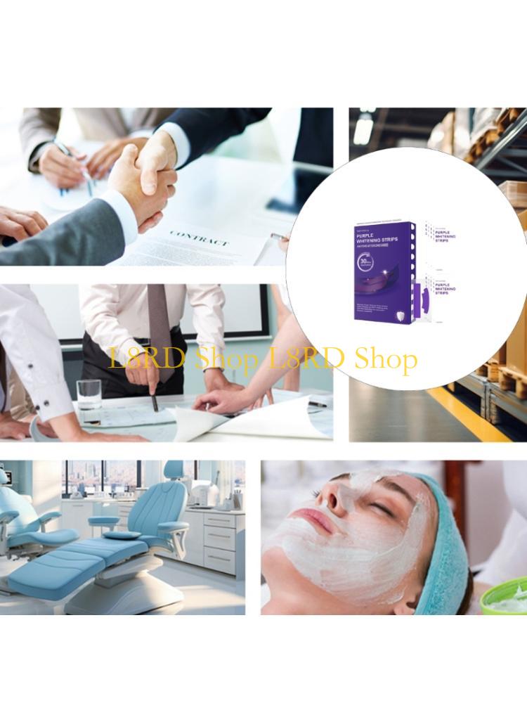 Teeth Whitening Quick - L8RD 7/14 paires bandes éclaircissantes violettes