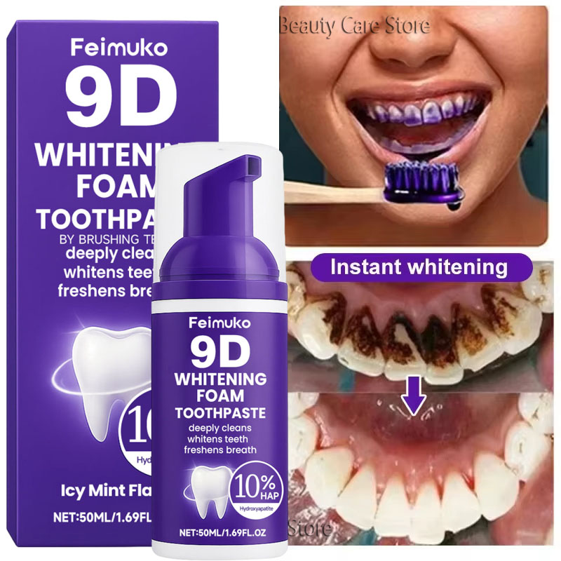 Teeth Whitening Essence - Mousse dentifrice blanchissante 9D Purple –