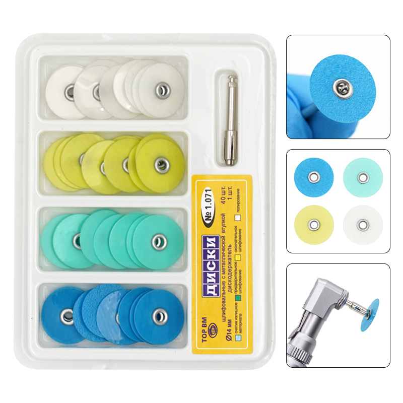 Teeth Whitening Express - Disques de polissage dentaire, mandrin de