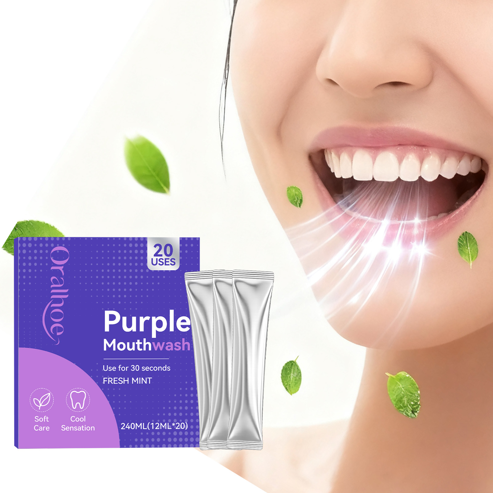 20 bouchons de bain de bouche  - Teeth Whitening Natural avis et prix