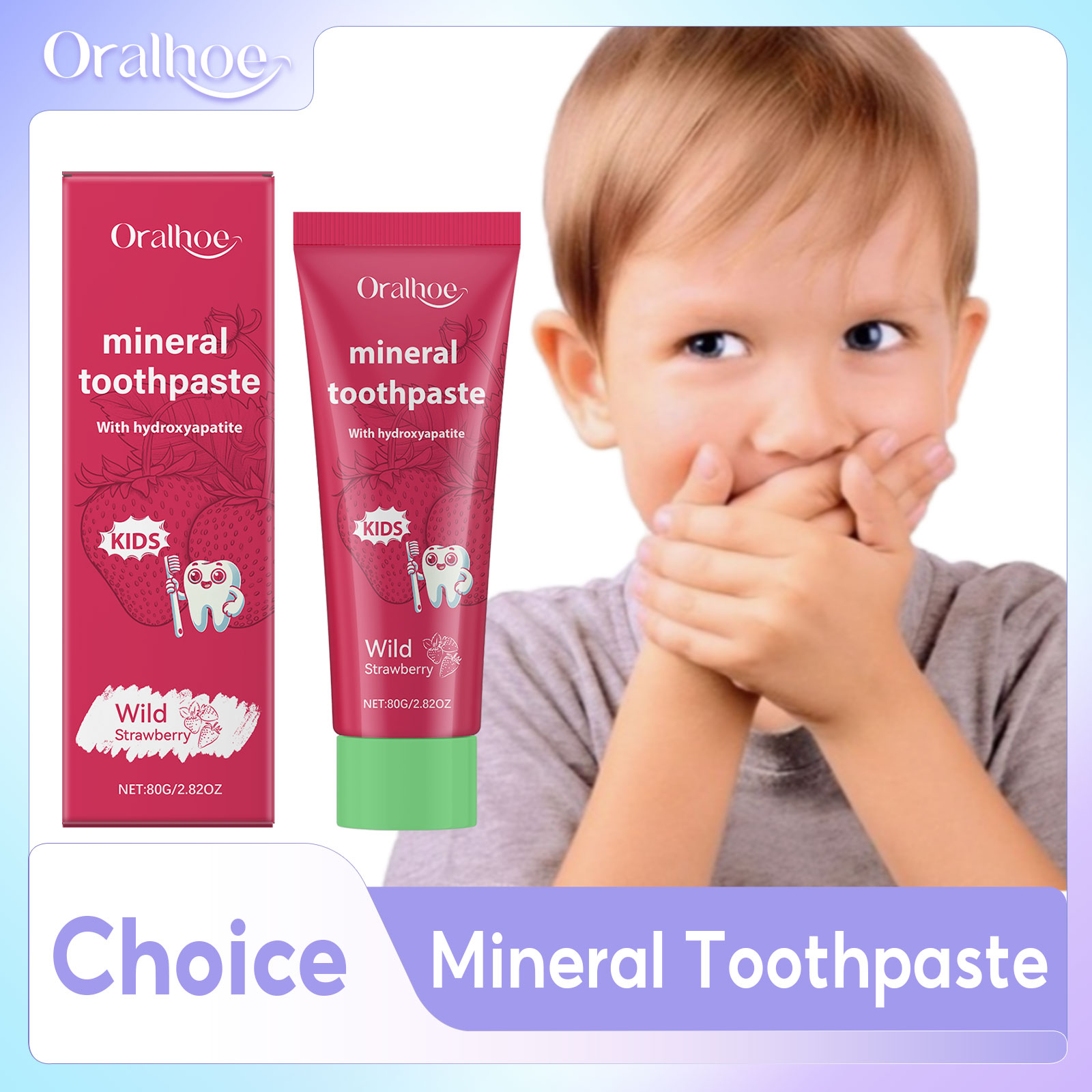 Dentifrice Oralhoe pour enfant - Teeth Whitening Natural avis et prix