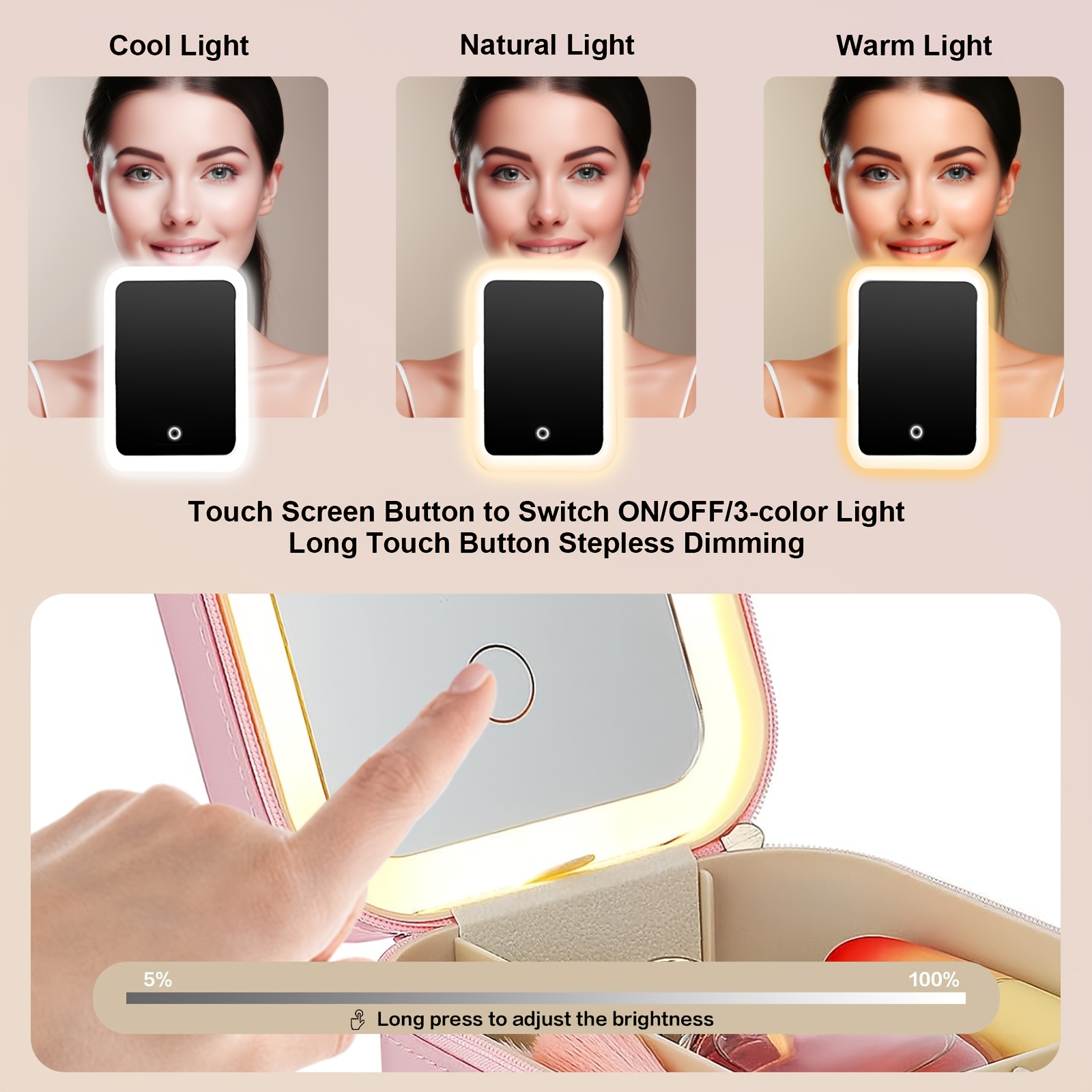 Trousse de maquillage LED avec - Led Mouth Tray avis et prix