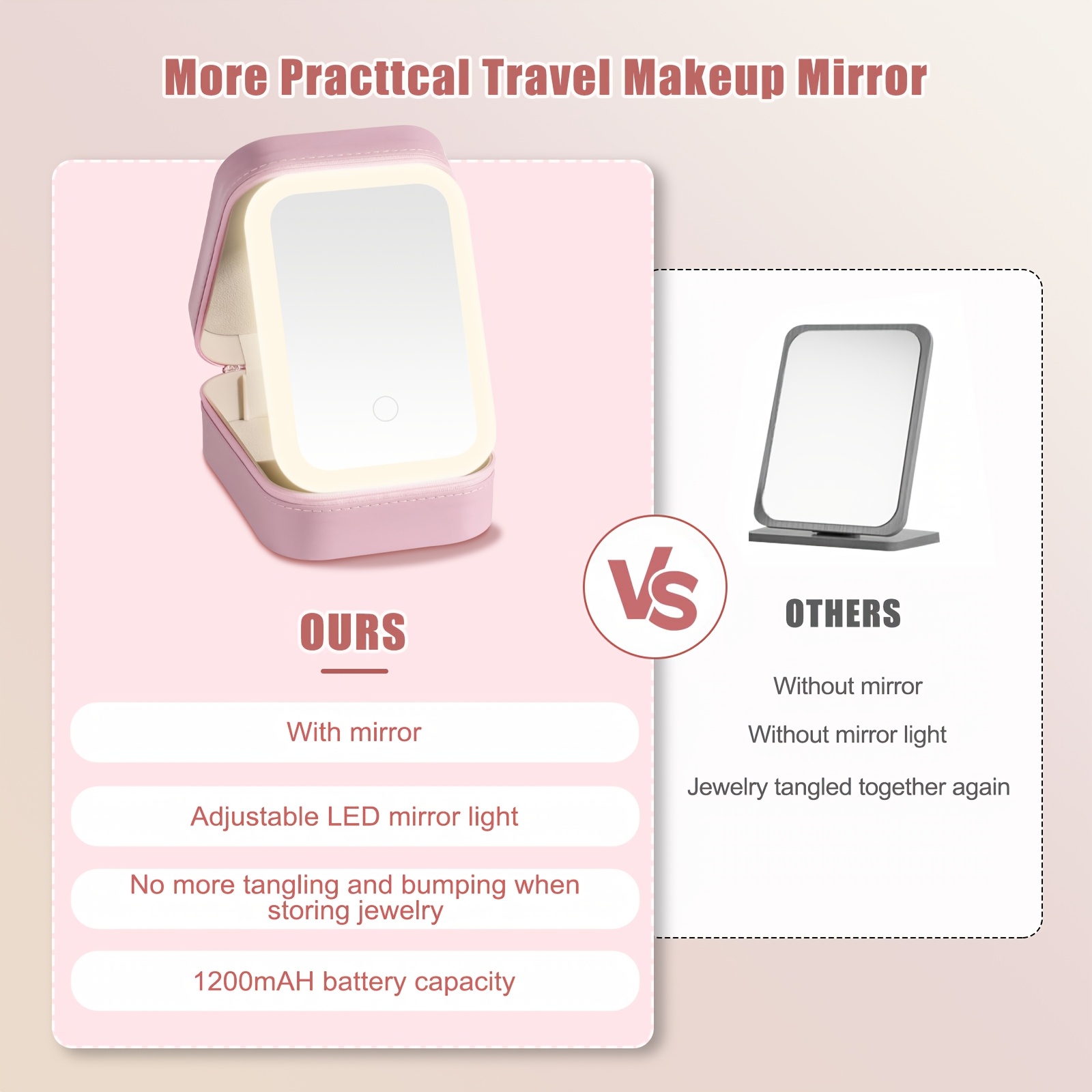 Trousse de maquillage LED avec - Led Mouth Tray avis et prix