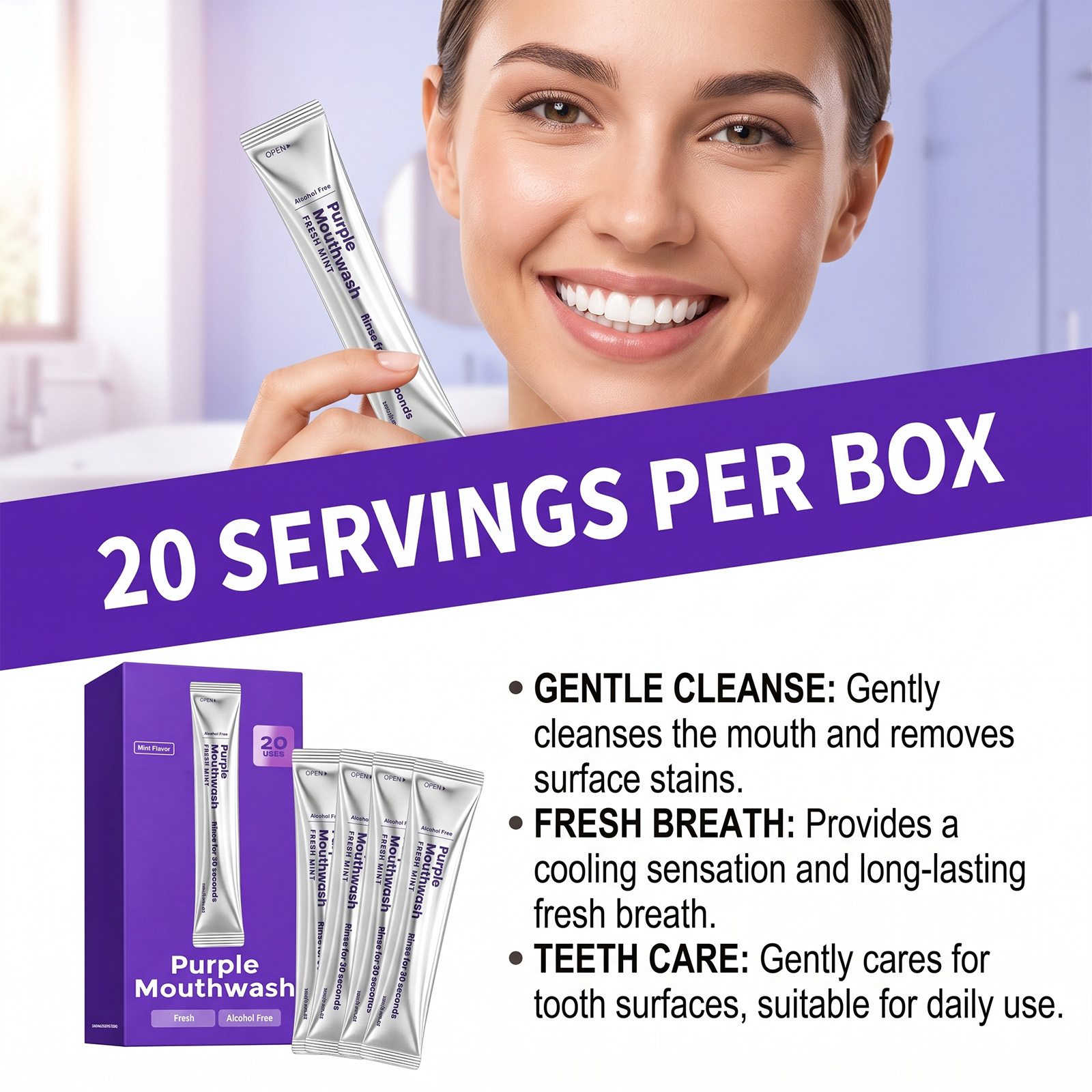Lot de 20 bouchées buvables bl - Teeth Whitening Natural avis et prix