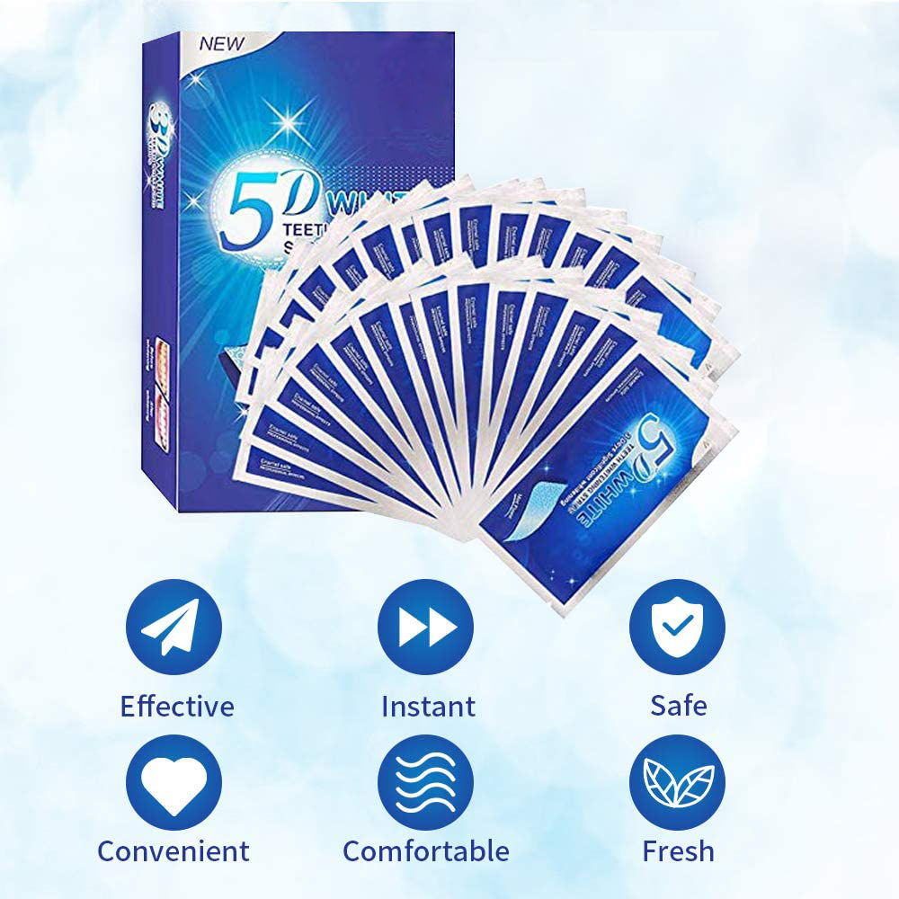 Bandelettes blanchissantes 5D  - Teeth Whitening Procedure avis et prix