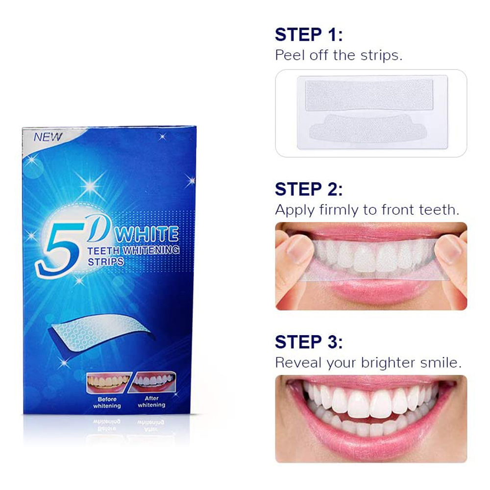 Bandelettes blanchissantes 5D  - Teeth Whitening Procedure avis et prix