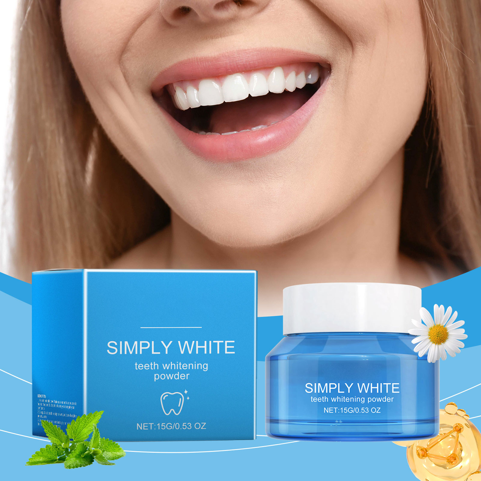 Poudre professionnelle anti-ta - Teeth Whitening For Photos avis et prix