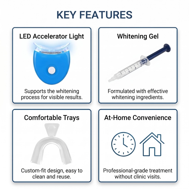 Kit de blanchiment dentaire po - Led Mouth Tray avis et prix